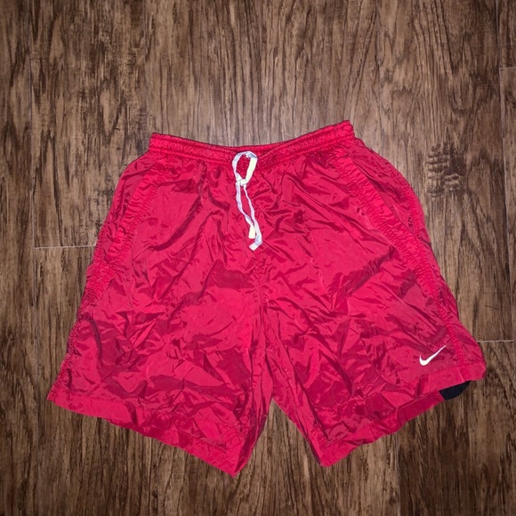 Nike Other - Nike Mens Red & Black Swim trunks